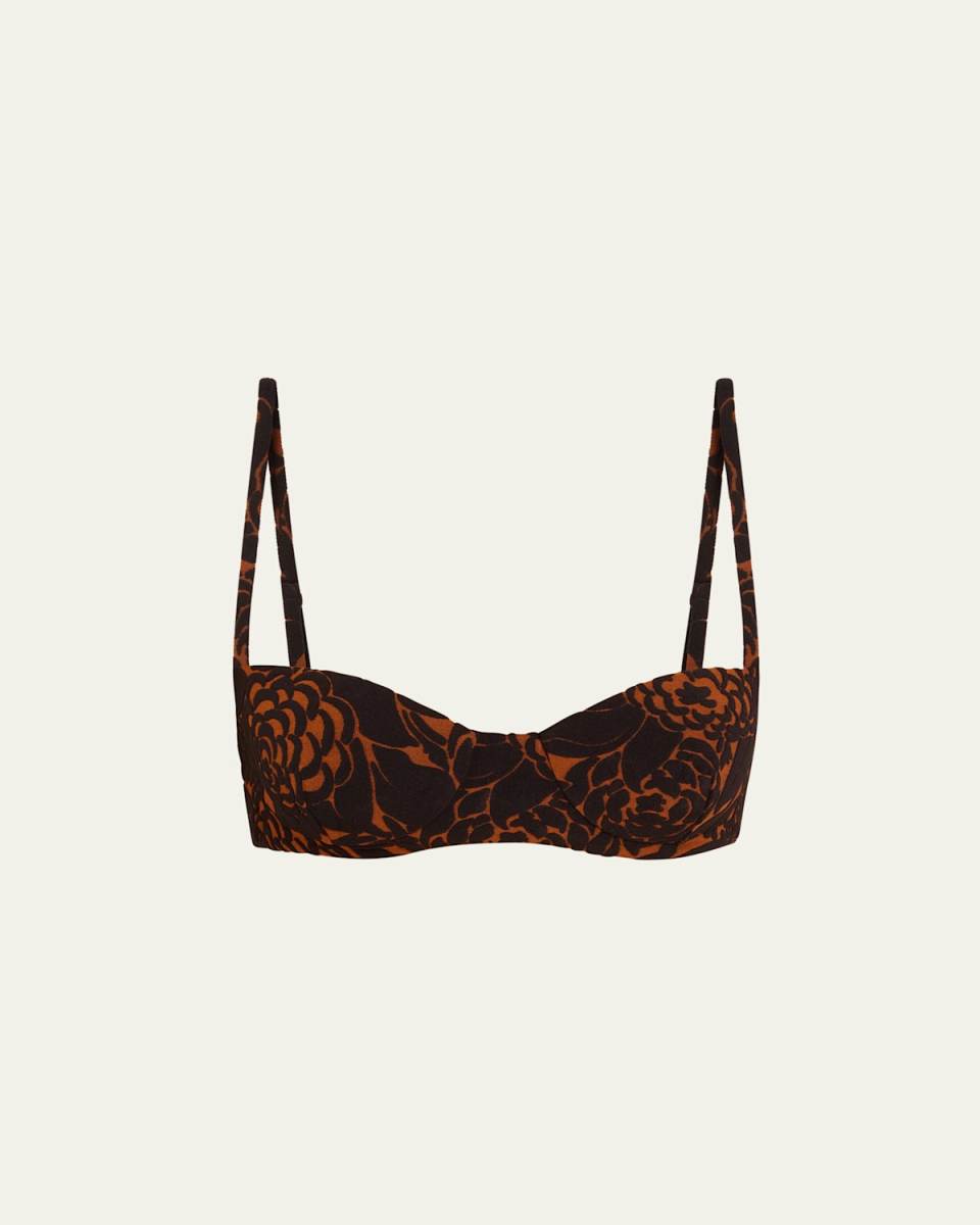 Sandflower Floral Dawn Balconette Bikini Top